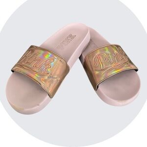 Victoria’s Secret PINK Women’s Iridescent Slides